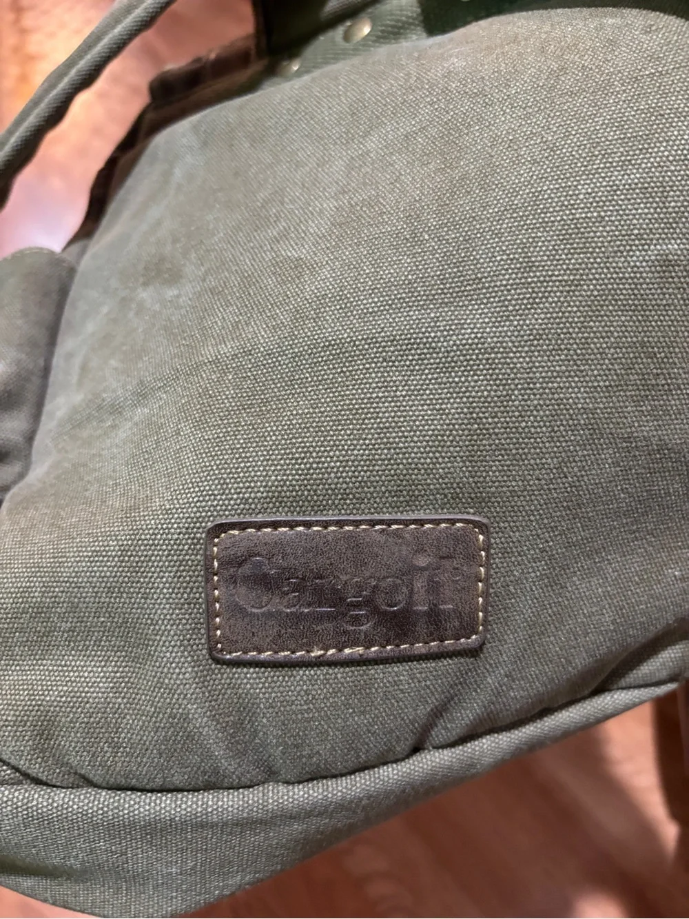 Cargoit canvas backpack army green/brown